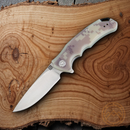 Artisan Tradition Folding Knife 3" D2 Tool Carbon Steel Blade Camo G10 Handle