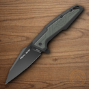 Real Avid RAV 1 Folding Knife 3.25" 4Cr14 Steel Blade Black/Gray GRN Handle
