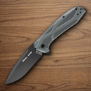 Real Avid RAV 2 Folding Knife 3.25" 8Cr13MoV Steel Blade Gray Aluminum Handle