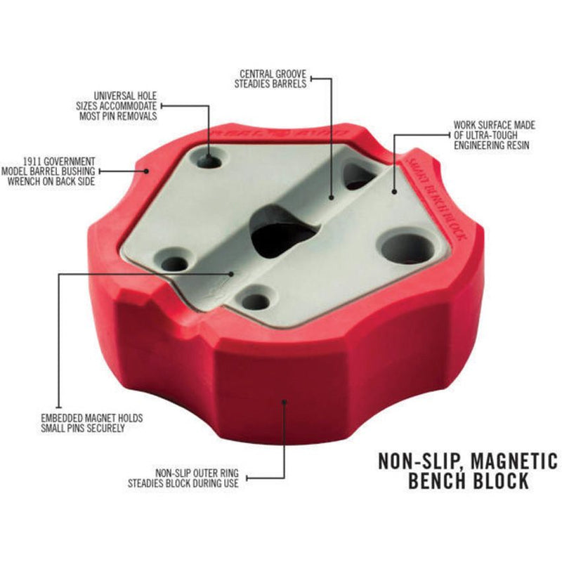 Real Avid Smart Bench Block Embedded Magnet Holds Small Pins Securely Work Surface Made Of Ultra-Tough Engineering Resin SBBLK -Real Avid - Survivor Hand Precision Knives & Outdoor Gear Store