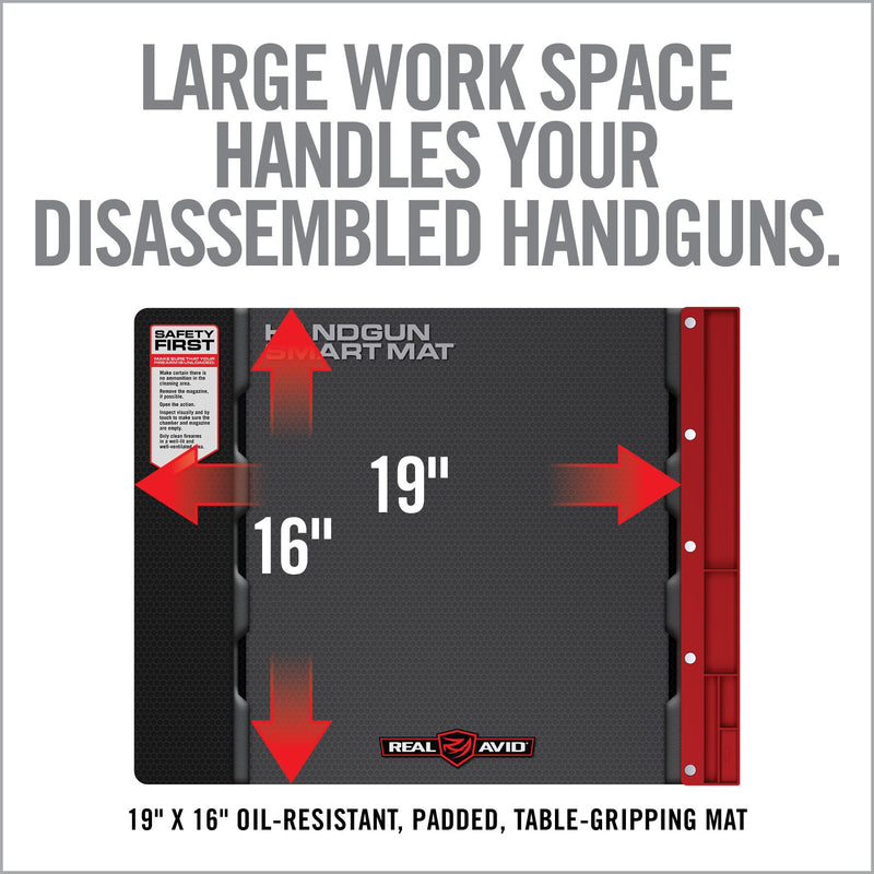 Real Avid Smart Mat Large Enough To Handle Disassembled Handguns Oil Resistant Work Surfaces Protects 19" x 16" UHGSM -Real Avid - Survivor Hand Precision Knives & Outdoor Gear Store