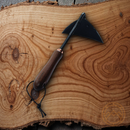 Barebones Living Triangle Hoe Heat-Treated 2Cr13 Stainless Blade Walnut Handle