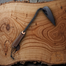 Barebones Living Triangle Hoe Heat-Treated 2Cr13 Stainless Blade Walnut Handle