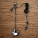 Barebones Living Edison Pendant Light Bronze USB-Powered 10-Foot Cord Carabiner