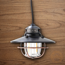 Barebones Living Edison Pendant Light Bronze USB-Powered 10-Foot Cord Carabiner