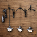 Barebones Living Edison String Lights Bronze Powder-Coated Steel Construction