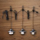 Barebones Living Edison String Lights Bronze Powder-Coated Steel Construction