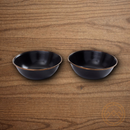 Barebones Living Enamel Bowl Set 2 Charcoal Steel Core Construction Copper Edge