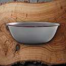 Barebones Living Two Steel/Enamel Bowls Dishwasher Safe Vintage-Inspired Gray