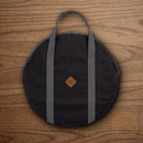 Barebones Living Fire Pit Grill Grate Carry Round Bag Black Leather Tag Zippered