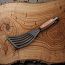 BAREBONES LIVING Cowboy Grill Fish Spatula Blackened Stainless Steel Construction/Hook End For Hanging