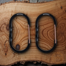 Barebones Living 2-Pack Medium Wiregate Black Carabiner for Open Fire or Outdoor