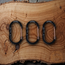 Barebones Living 3-Pack Small Wiregate Black Carabiner for Open Fire or Outdoor