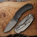 Bastinelli Creations RED Folder Folding Knife 3.25" M390 Steel Blade G10 Handle
