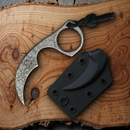 Bastinelli Creations Diagnostic Fixed Knife 1.5" Bohler N690 Steel Karambit Blade One Piece Construction