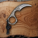 Bastinelli Creations Diagnostic Fixed Knife 1.5" Bohler N690 Steel Karambit Blade One Piece Construction