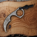 Bastinelli Creations Diagnostic Fixed Knife 1.5" Bohler N690 Steel Karambit Blade One Piece Construction