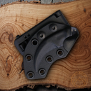Bastinelli Creations PiKa Karambit Fixed Knife 1.63" Bohler N690 Steel Blade Black Cord Wrapped Handle