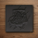 Bastinelli Creations Patch Reaper Full Black Logo Art 3" x 3" PVD Construction