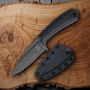 Bastinelli Creations SIN Fixed Knife 3.5" Bohler N690 Steel Blade Black G10 Handle