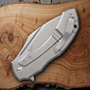 Bastinelli Creations Shadow Folding Knife 3.75" Elmax Steel Blade Carbon Fiber