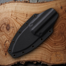 Bastinelli Creations Telum Fixed Knife 2.5" Plain Edge Bohler M390 Steel Blade Green Linen Micarta Handle