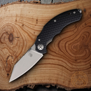 Bastinelli Creations D Vil Mini Dragotac Framelock Folding Knife 3" Bohler M390 Steel Blade G10 / Titanium Handle