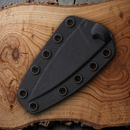 Bastinelli Creations SIN Fixed Knife 3.5" Bohler N690 Steel Blade Black G10 Handle