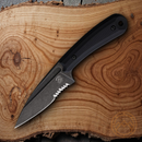 Bastinelli Creations SIN Fixed Knife 3.5" Bohler N690 Steel Blade Black G10 Handle