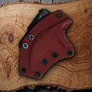 Bastinelli Creations Ligament Fixed Knife 2" Bohler M390 Steel Blade Black Canvas Micarta Handle