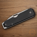 Bear & Son Large Slip Joint Folding Knife 2.38" High Carbon Steel Blade Black Aluminum Handle