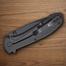 Bear & Son Folding Knife 2.88" 440 Steel Blade Black Stainless Handle