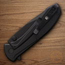 Bear & Son Folding Knife 2.88" 440 Steel Blade Black Stainless Handle