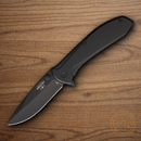 Bear & Son Folding Knife 2.88" 440 Steel Blade Black Stainless Handle