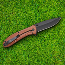 Bear & Son Folding Knife 2.88" 440 Steel Blade Copper Handle