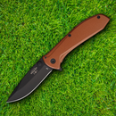 Bear & Son Folding Knife 2.88" 440 Steel Blade Copper Handle