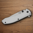 Bear & Son Folding Knife 2.88" 440 Steel Blade Bead Blast Finish Stainless Handle