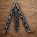 Bear & Son Galaxy Butterfly Folding Knife 3.77" Stainless Steel Blade Zinc Handle