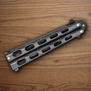 Bear & Son Galaxy Butterfly Folding Knife 3.77" Stainless Steel Blade Zinc Handle