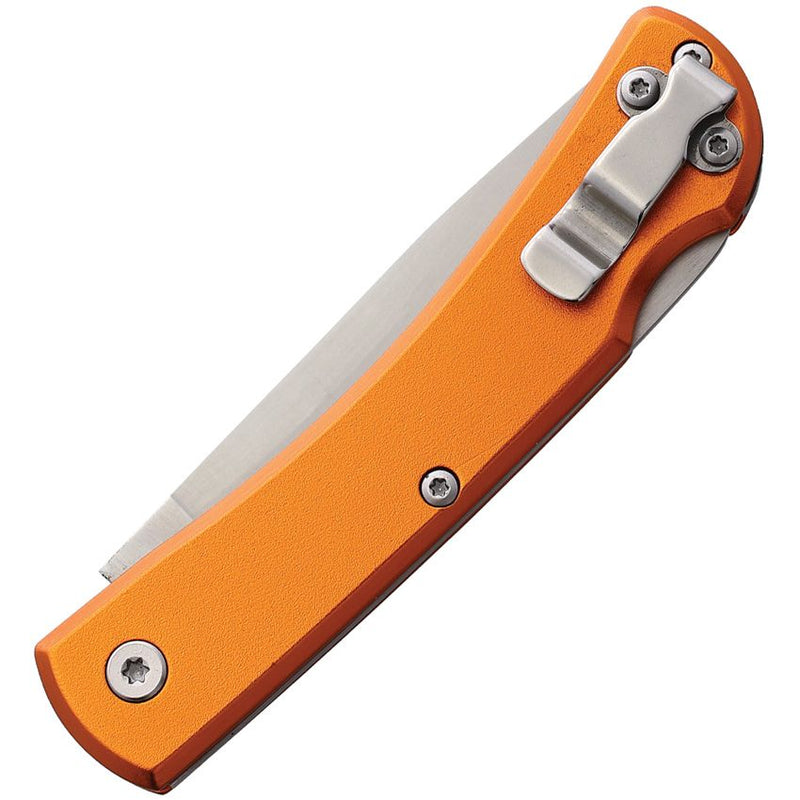 Bear & Son Small Farmhand Lockback Folding Knife 2.63" Stainless Steel Blade Orange Aluminum Handle 137LOR -Bear & Son - Survivor Hand Precision Knives & Outdoor Gear Store