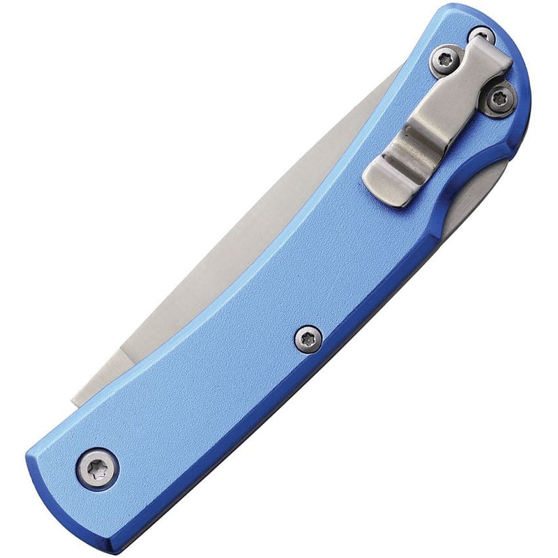 Bear & Son Small Farmhand Lockback Folding Knife 2.63" Stainless Steel Blade Blue Aluminum Handle 137LBL -Bear & Son - Survivor Hand Precision Knives & Outdoor Gear Store