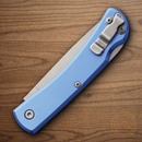 Bear & Son Small Farmhand Folding Knife 2.63" Stainless Steel Blade Blue Aluminum Handle