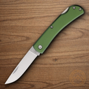 Bear & Son Small Farmhand Folding Knife 2.63" Stainless Steel Blade OD Green Aluminum Handle
