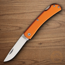 Bear & Son Small Farmhand Folding Knife 2.63" Stainless Steel Blade Orange Aluminum Handle