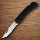 Bear & Son Small Farmhand Folding Knife 2.63" Stainless Steel Blade Black Aluminum Handle