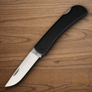 Bear & Son Large Farmhand Folding Knife 3.63" Stainless Steel Blade Black Aluminum Handle