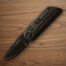Bear & Son Auto Bold Action XIV Folding Knife 1.5" 14C28N Sandvik Steel Blade Black Stainless Handle