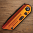 Bear & Son Auto Bold Action XIV Folding Knife 1.5" 14C28N Sandvik Steel Blade Orange Stainless Handle
