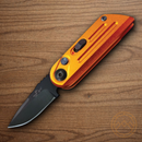 Bear & Son Auto Bold Action XIV Folding Knife 1.5" 14C28N Sandvik Steel Blade Orange Stainless Handle