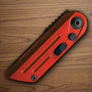 Bear & Son Auto Bold Action XIV Folding Knife 1.5" 14C28N Sandvik Steel Blade Red Stainless Handle